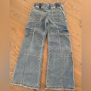 Tractr Kids' French Terry Cargo
Pants (Big Kid) Size 10 Color Indigo